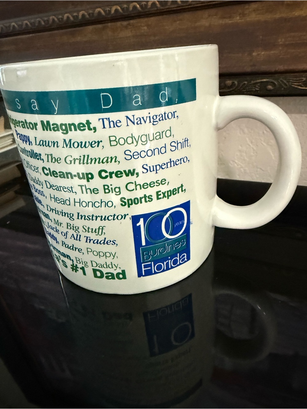 Burdines “The Florida Store” celebrates "Dad" Ceramic large 100 years Mug